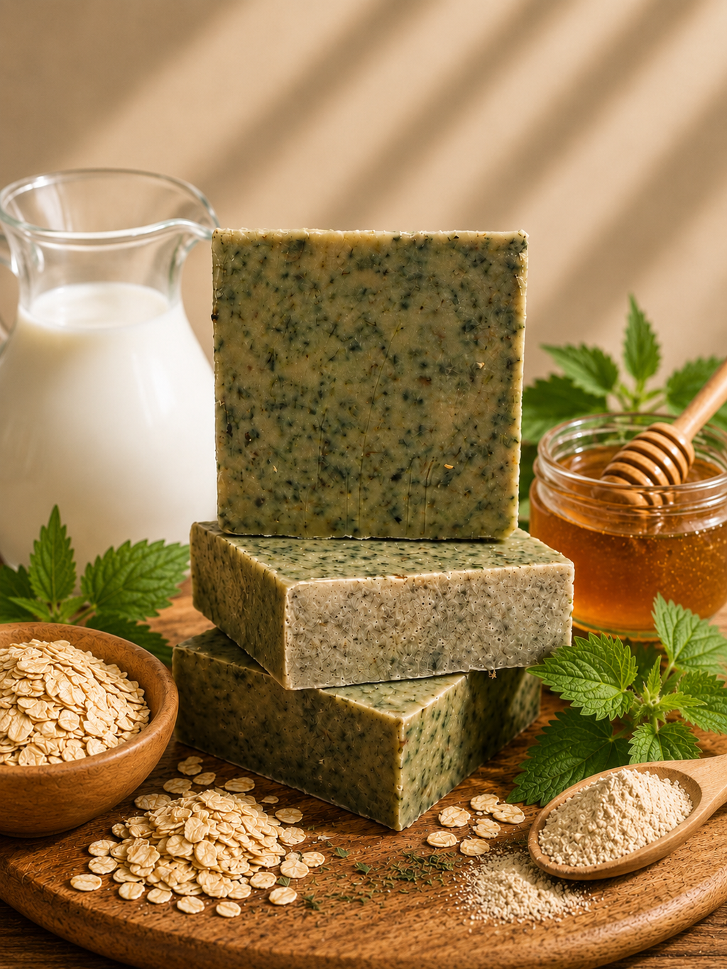 Emerald Oat | Nettle • Oatmeal • Goat Milk Artisan Soap
