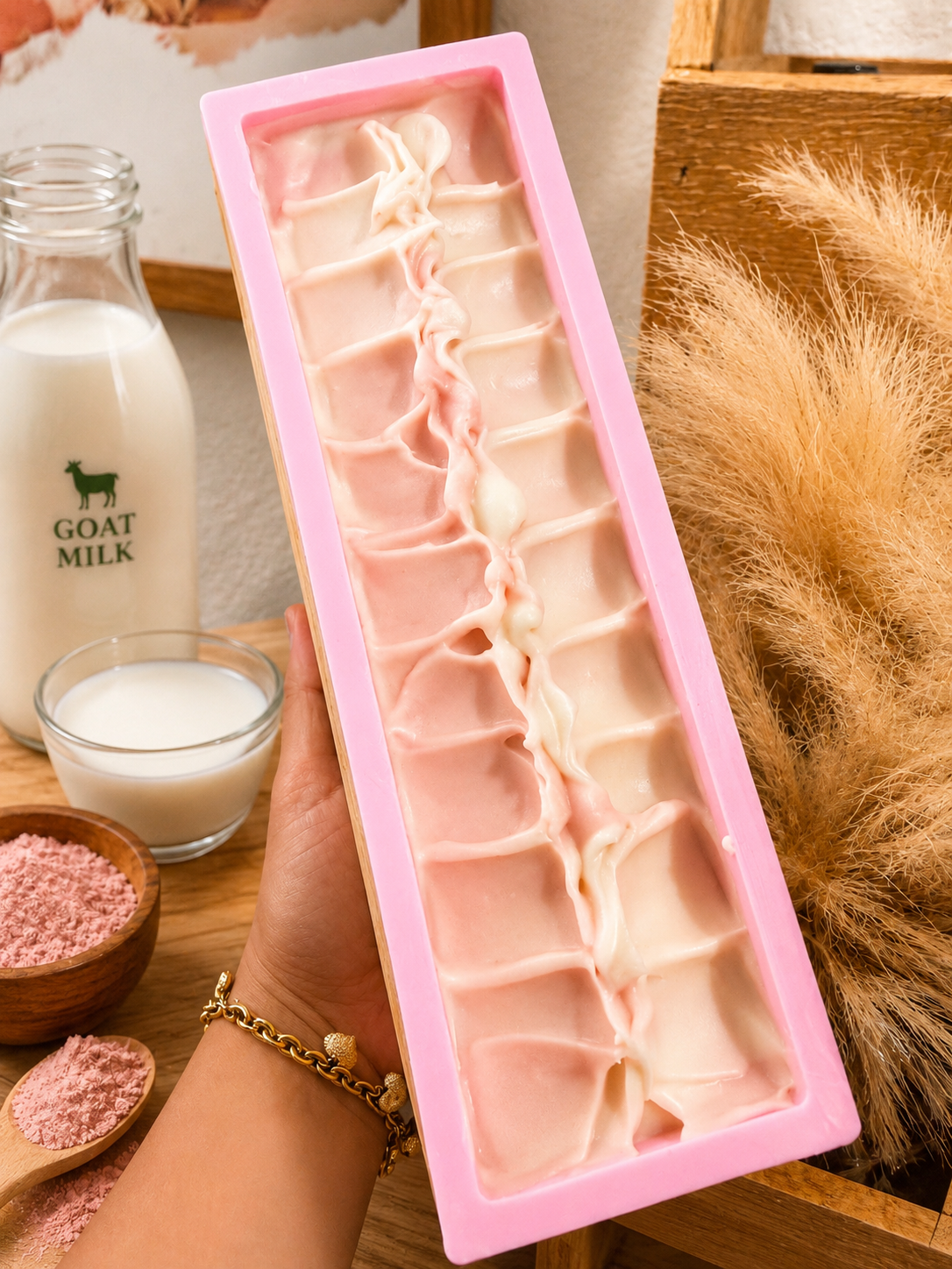 Lumierre | Pink Clay, Alpha Arbutin, Glutathione & Kojic Goat Milk Artisan Soap