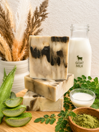 Moringa Aloe Grove | Moringa Goat Milk Artisan Soap