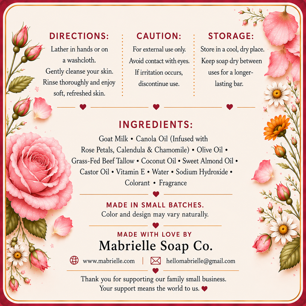 Roselle | Handcrafted Artisan Soap