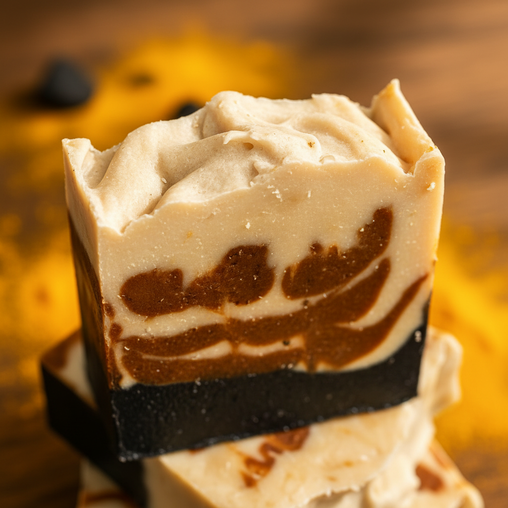 Ember Ash soap close-up macro texture detail
