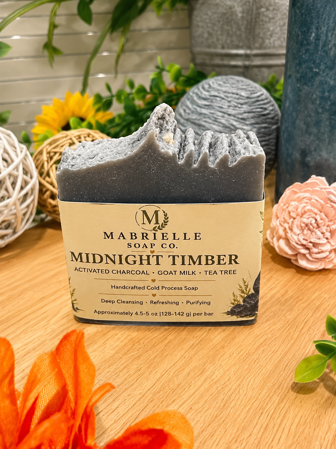 Midnight Timber Milk Bar Soap | Activated Charcoal & Goat Milk