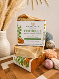 3 Bars Verdelle Handcrafted Goat Milk Soap | Nettle Tea & Turmeric